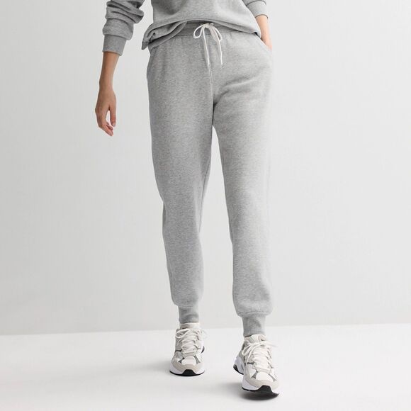 Tek Gear Jogger Pants Women's Size Large Gray Pockets Banded Cuffs Drawstring - Picture 1 of 8